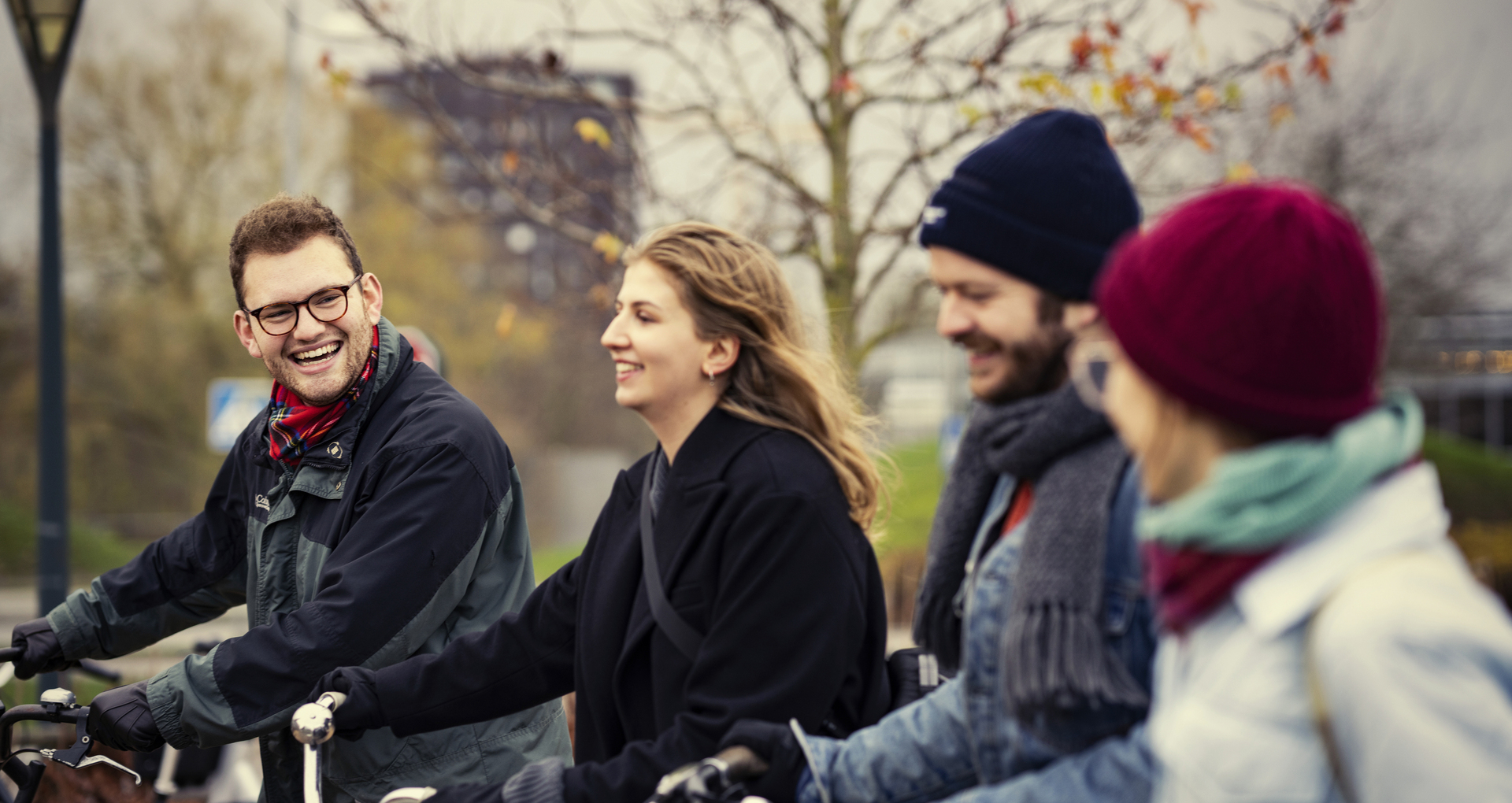 Students on Bikes